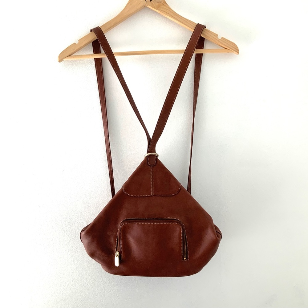 Liz Claiborne Y2K Vintage Sling Backpack Bag Purse Zipper Handles